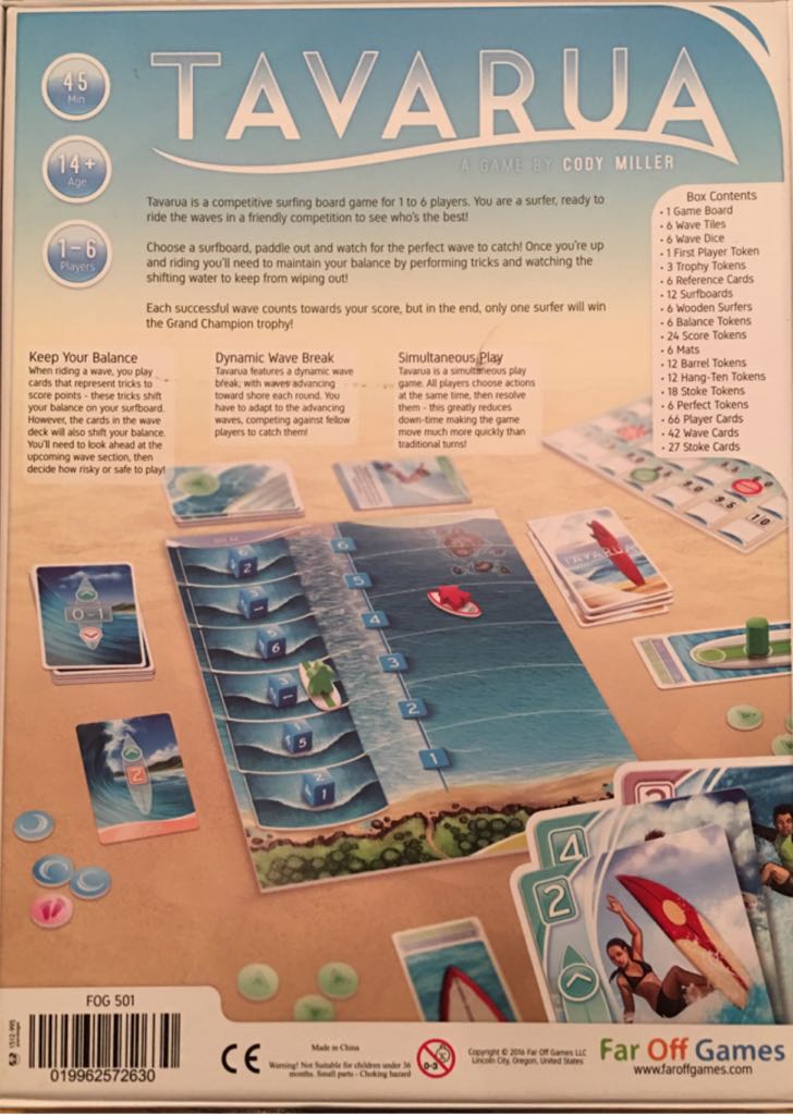 Tavaru  (1-6) board game collectible [Barcode 019962572630] - Main Image 2