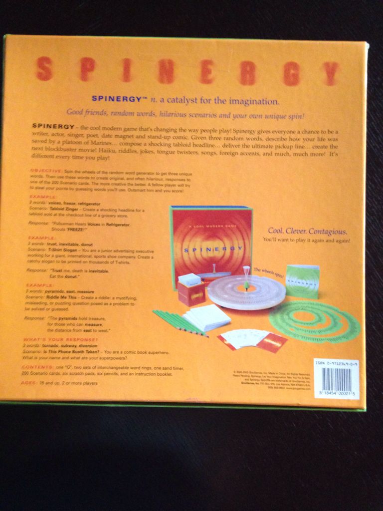 Spinergy  (2-6) board game collectible [Barcode 218454000075] - Main Image 2