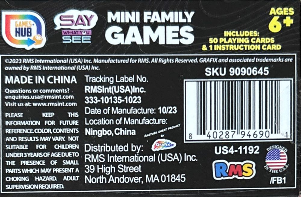 Say What You See (Mini)  (3+) board game collectible [Barcode 2200879991845] - Main Image 2
