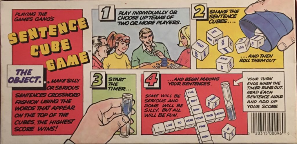 Sentence Cube Game  (2) board game collectible [Barcode 020315000960] - Main Image 2