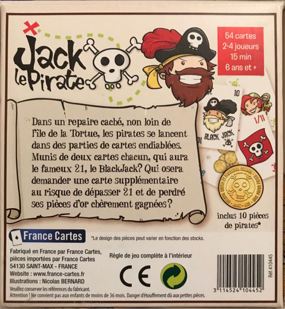 Jack Le Pirate  (2-4) board game collectible [Barcode 3114524104452] - Main Image 2