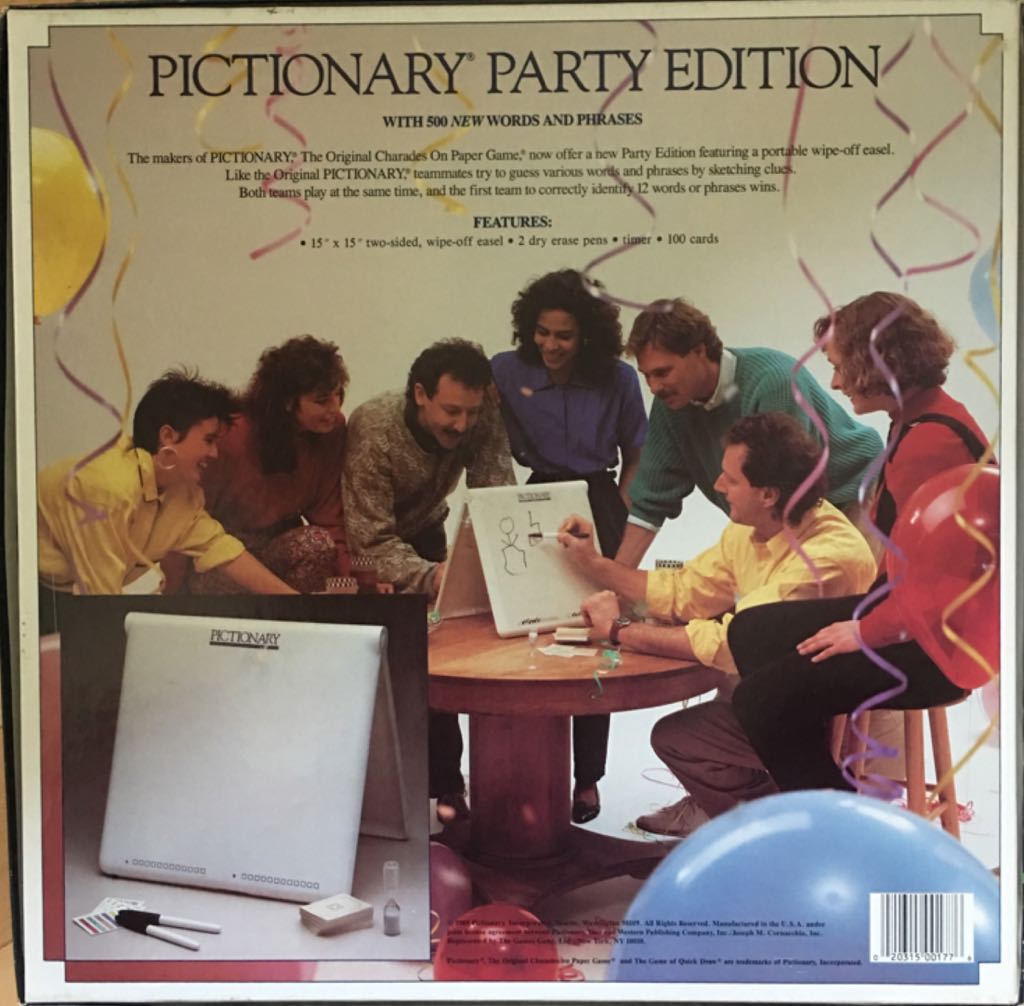 Pictionary Parry Edition   (2-10) board game collectible [Barcode 020315001776] - Main Image 2