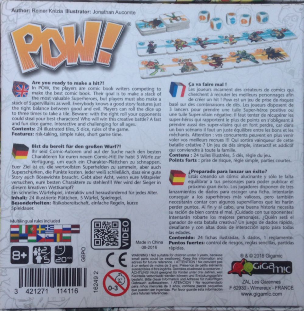 Pow!  (2-5) board game collectible [Barcode 3421271114116] - Main Image 2