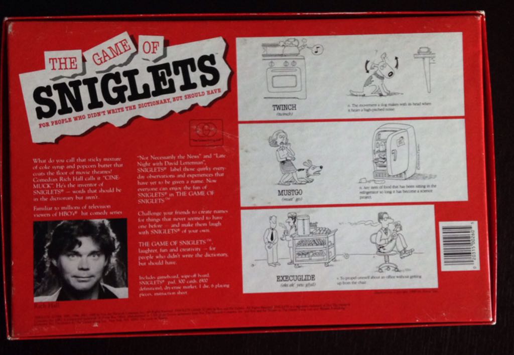Sniglets  (3-6) board game collectible [Barcode 020315002605] - Main Image 2