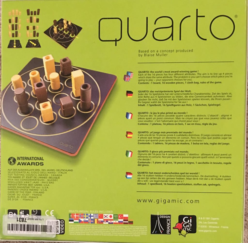Quarto!  (2) board game collectible [Barcode 3421271300410] - Main Image 2