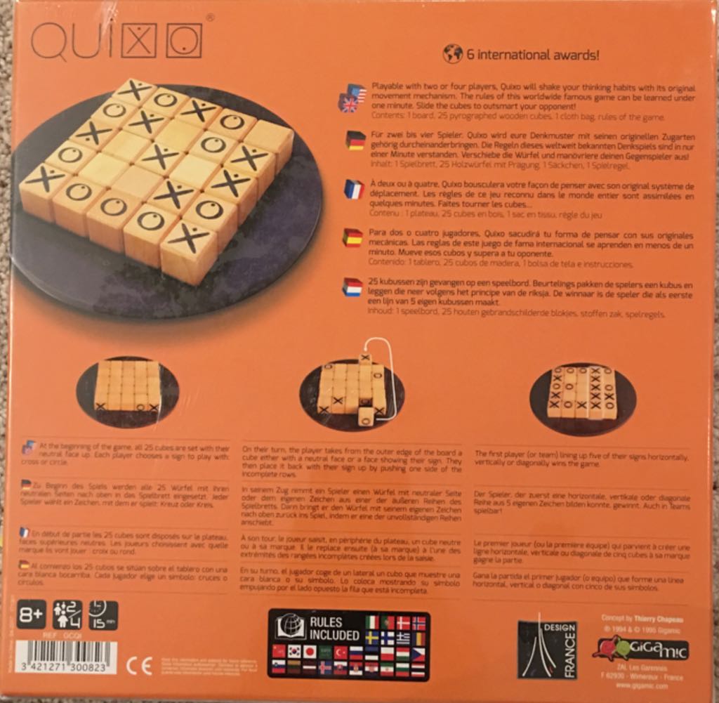 Quixo  (2 or 4) board game collectible [Barcode 3421271300823] - Main Image 2