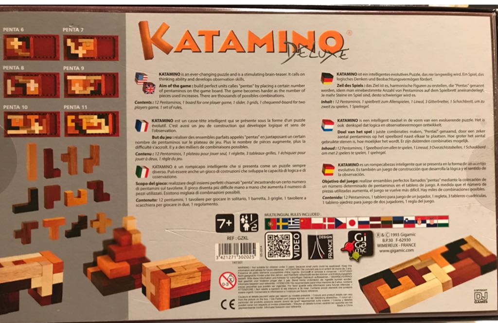 Katamino Deluxe  (1-2) board game collectible [Barcode 3421271302025] - Main Image 2