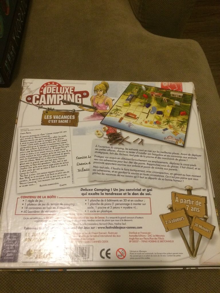 Deluxe Camping  board game collectible [Barcode 3558380001997] - Main Image 2