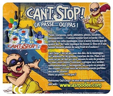 Can’t Stop  (1-4) board game collectible [Barcode 3558380002055] - Main Image 2