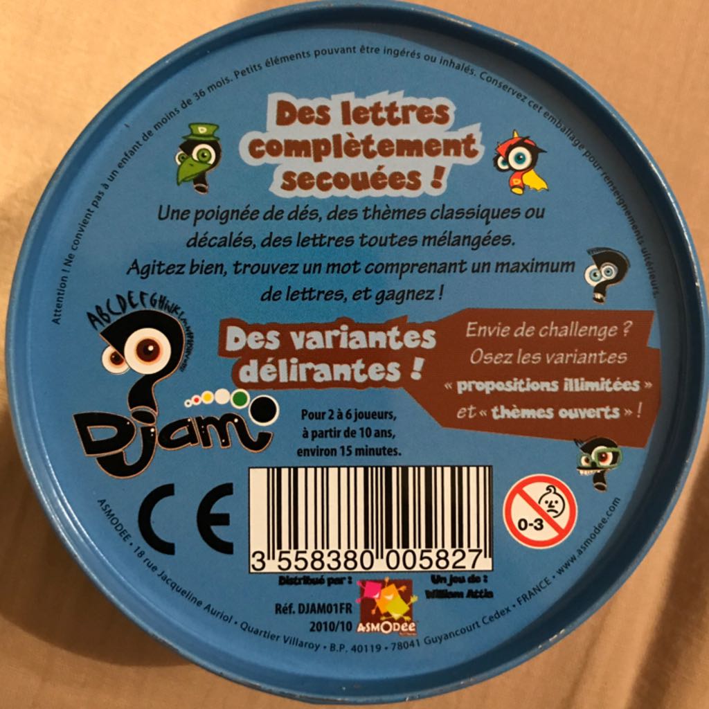 Djam  (2 - 6) board game collectible [Barcode 3558380005827] - Main Image 2