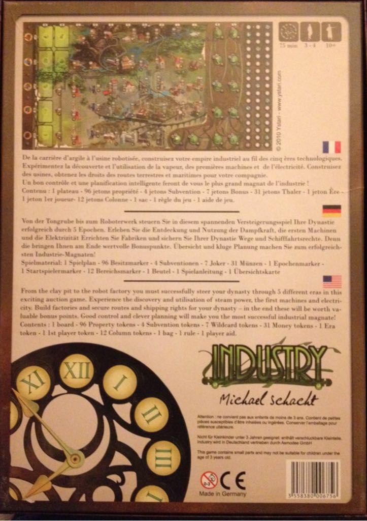 Industry  (3-4) board game collectible [Barcode 3558380006756] - Main Image 2