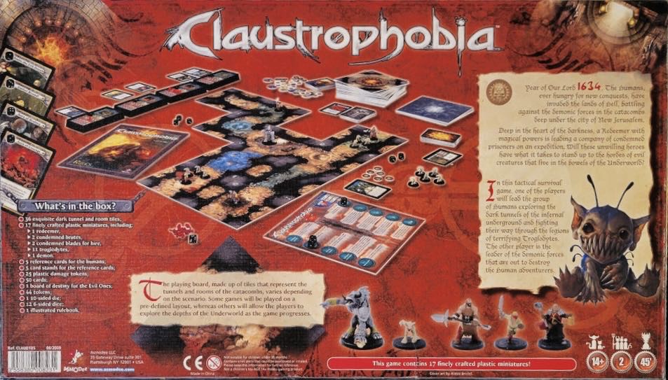 Claustrophobia  (2) board game collectible [Barcode 3558380008231] - Main Image 2