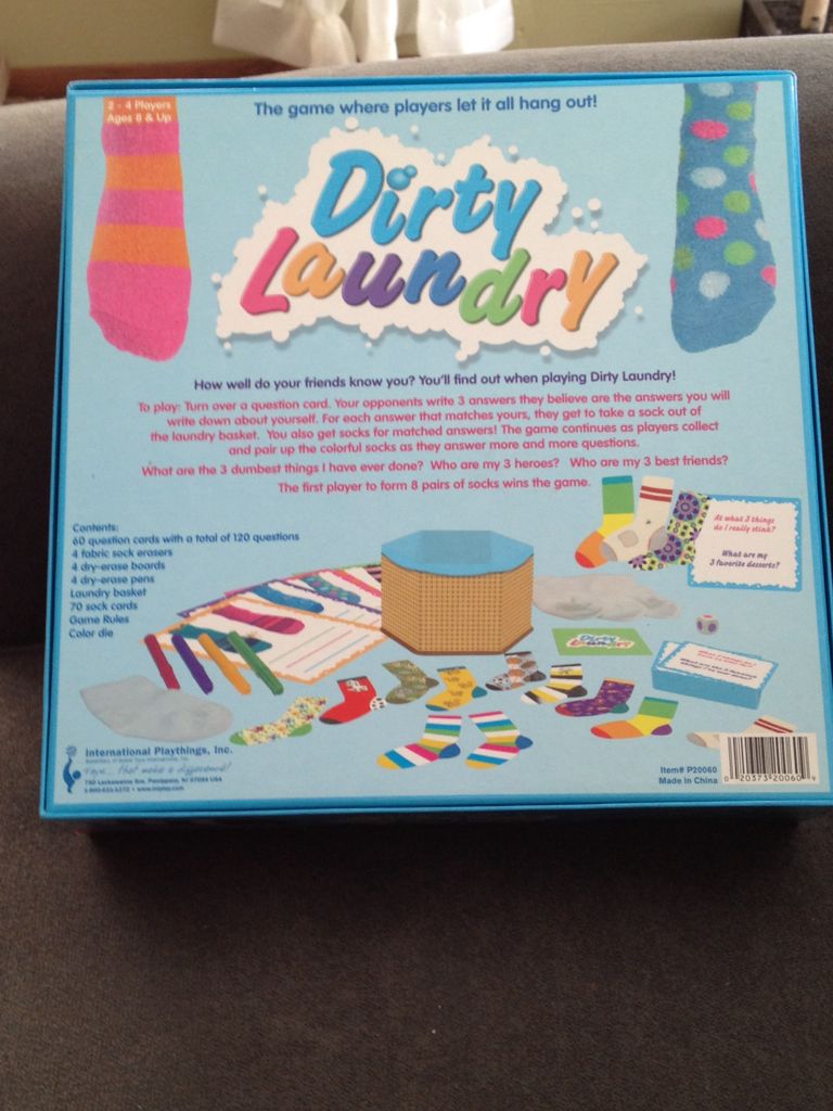 Dirty Laundry  (2-4) board game collectible [Barcode 020373200609] - Main Image 2