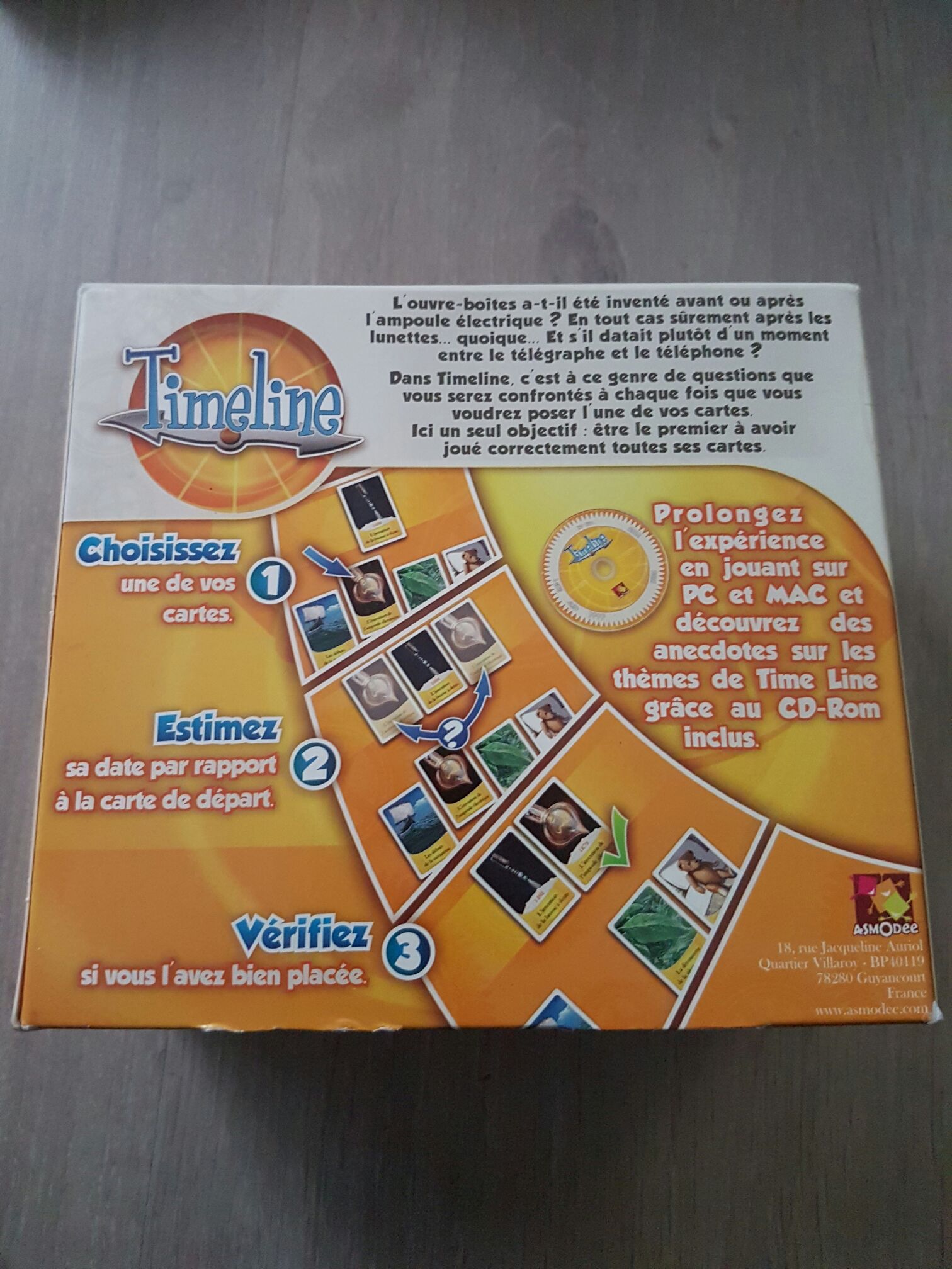 Asmodee - Timeline.delivery  board game collectible [Barcode 3558380013501] - Main Image 2