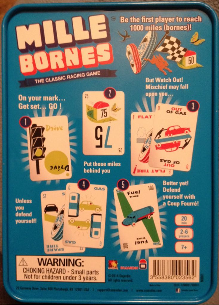 Mille Bornes  (2-6) board game collectible [Barcode 3558380023562] - Main Image 2