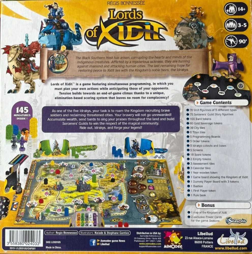 Lords of Xidit  (3-5) board game collectible [Barcode 3558380024033] - Main Image 3