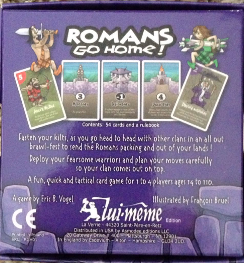 Romans Go Home!  (1-4) board game collectible [Barcode 3558380024217] - Main Image 2