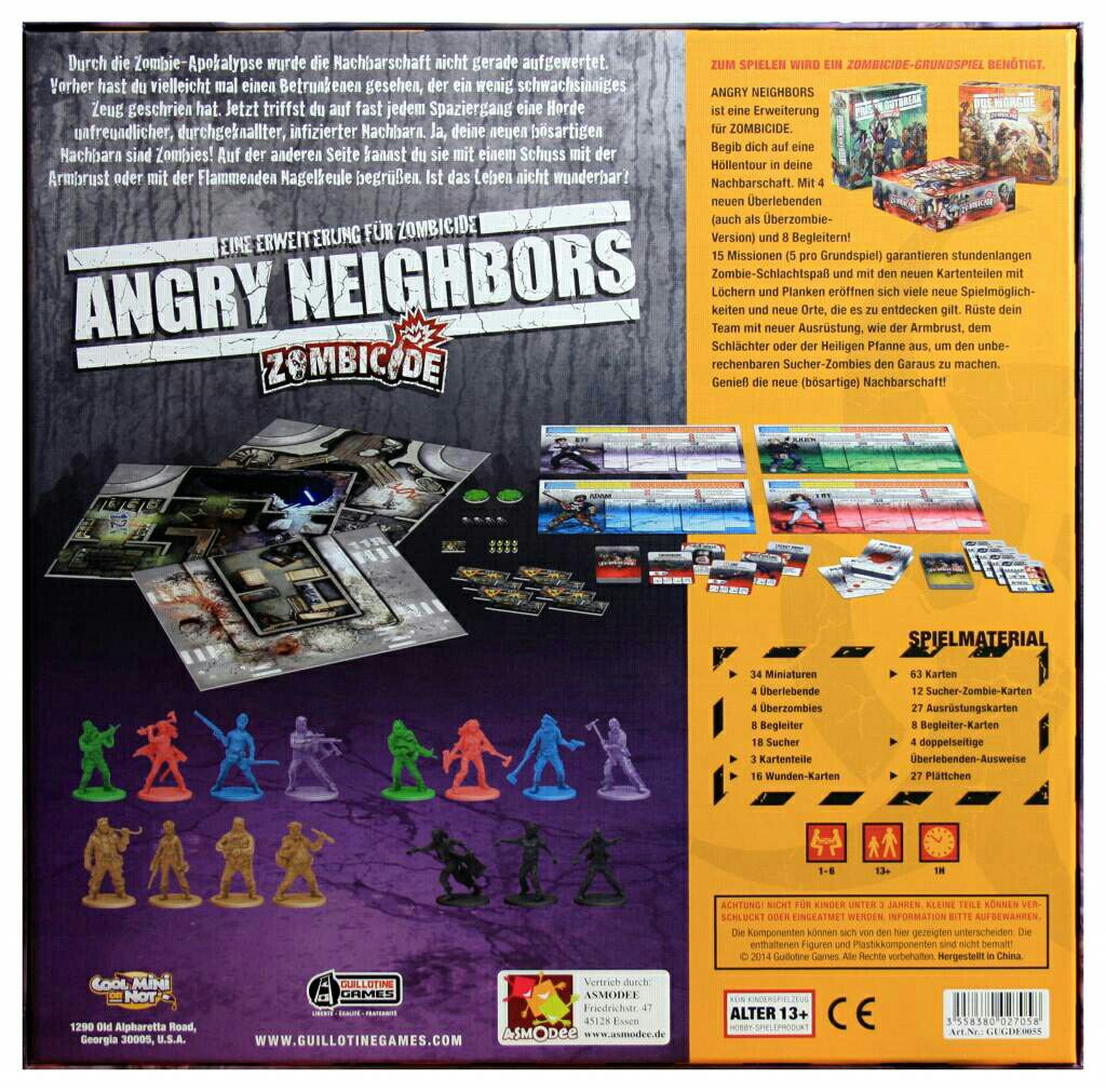 Zombicide - Angry Neighbors  (1-6) board game collectible [Barcode 3558380027058] - Main Image 2