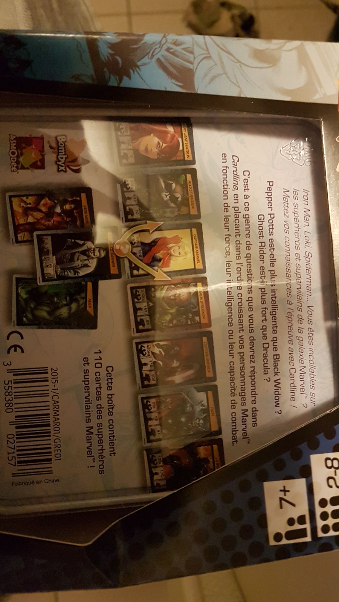 Cardline Marvel Asmodée Éditions  board game collectible [Barcode 3558380027157] - Main Image 2