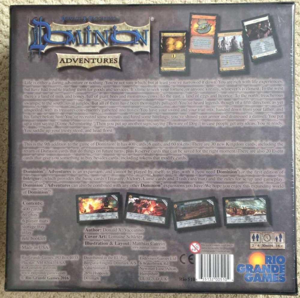 Dominion: Aventures  (2-4) board game collectible [Barcode 3558380030522] - Main Image 2