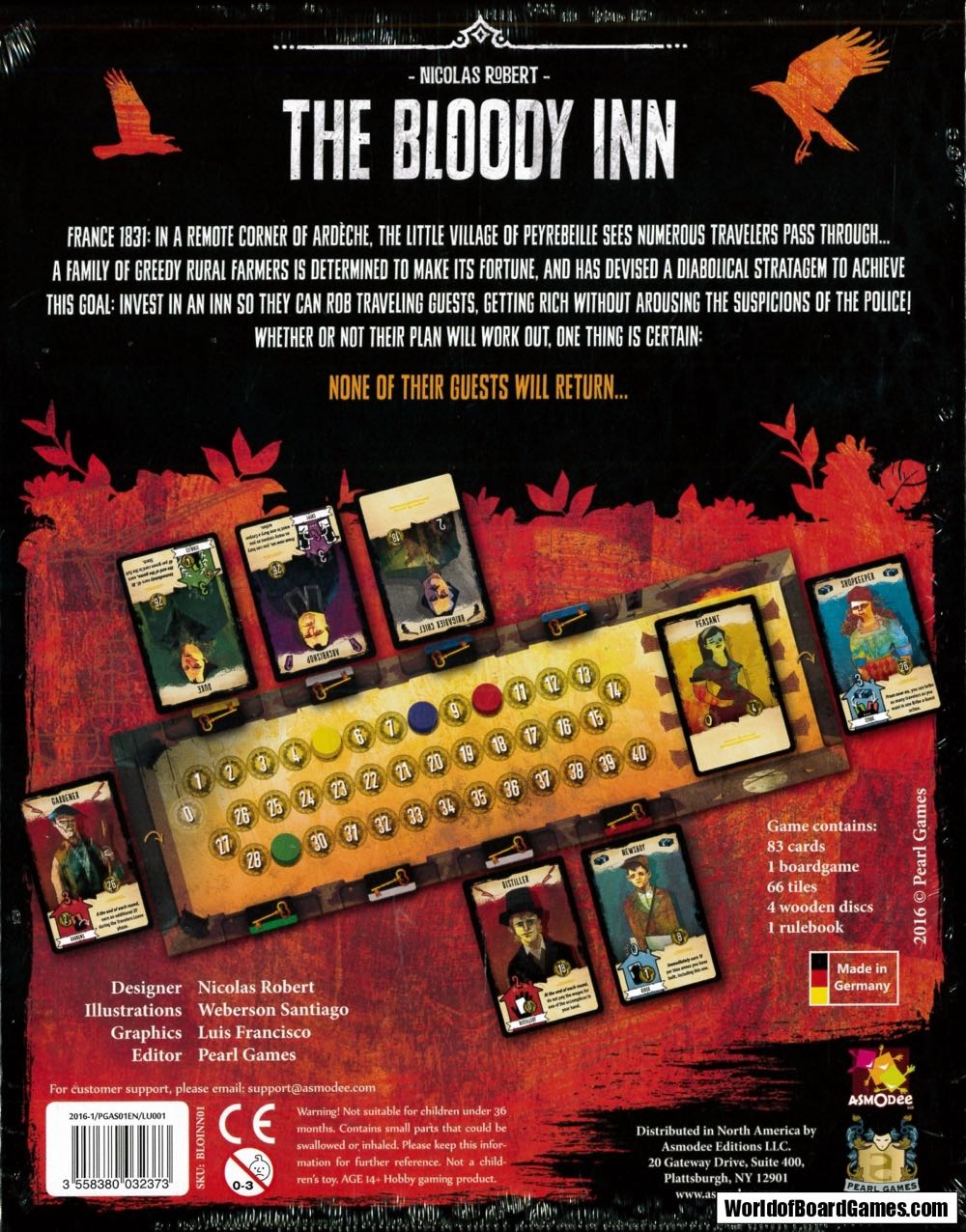 Bloody Inn  (1-4) board game collectible [Barcode 3558380032373] - Main Image 2