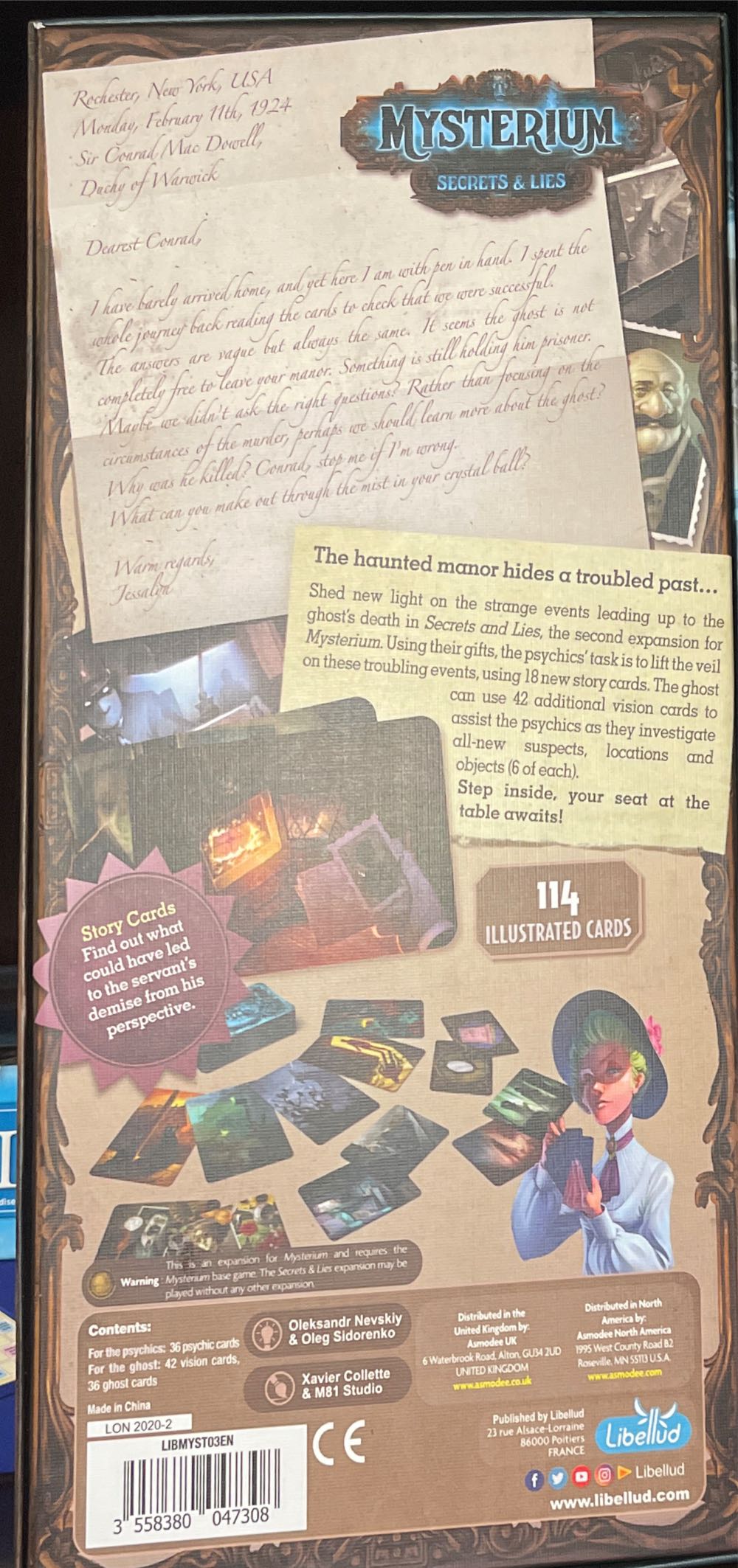 Mysterium: Secrets and lies  board game collectible [Barcode 3558380047278] - Main Image 3