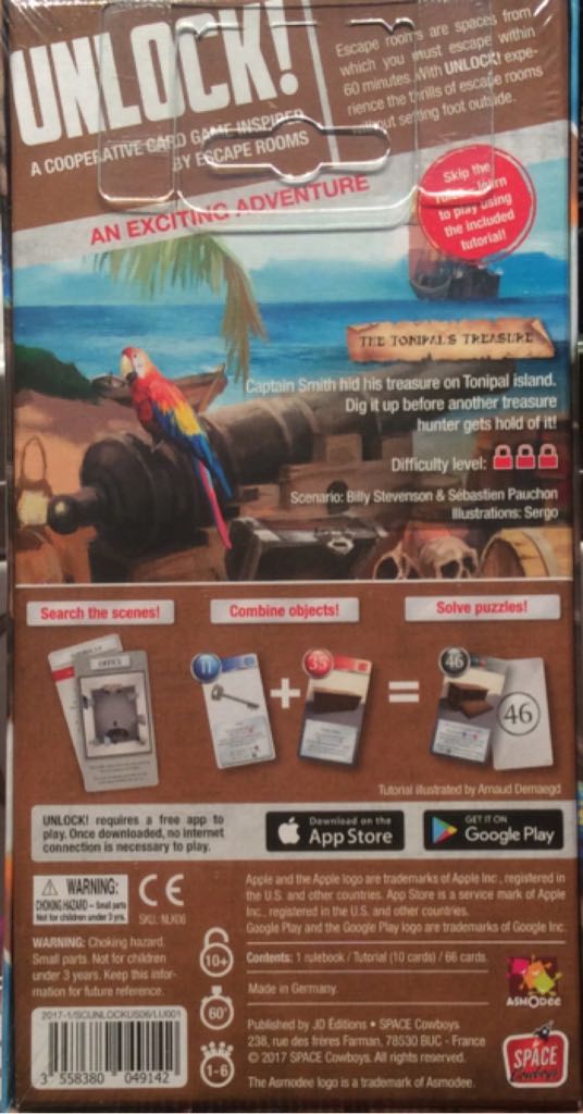 Unlock!: The Tonipal’s Treasure  (1-6) board game collectible [Barcode 3558380049142] - Main Image 2