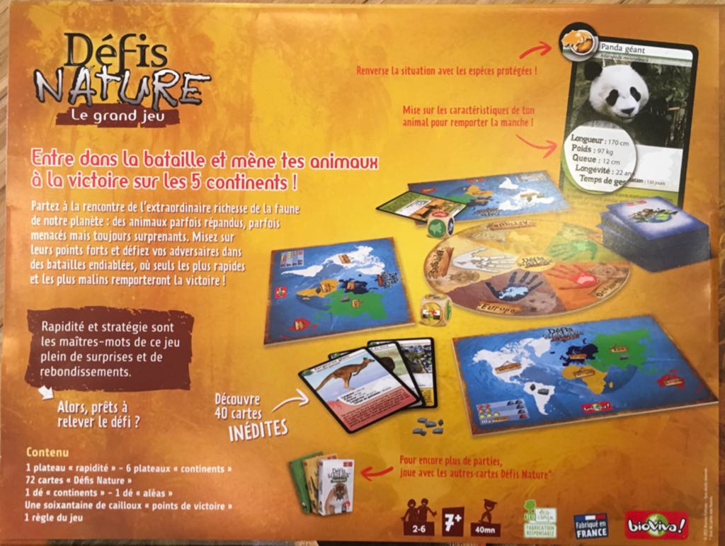 Le grand jeu : defis de la nature  (2-6) board game collectible [Barcode 3569160282543] - Main Image 2
