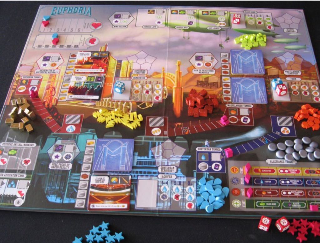 Euphoria: Build a Better Dystopia  (2-6) board game collectible [Barcode 3700807401556] - Main Image 2