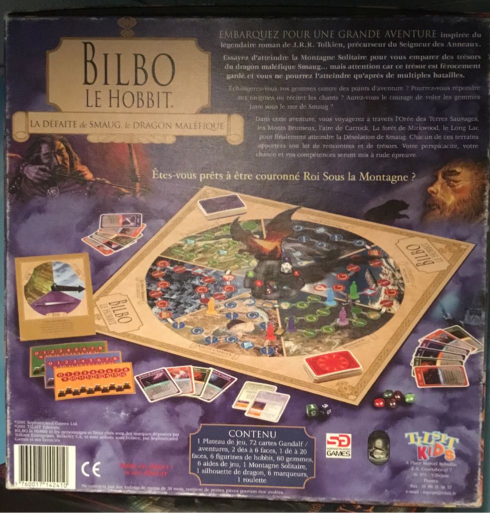 Bilbo Le Hobbit  (2-6) board game collectible [Barcode 3760017142410] - Main Image 2