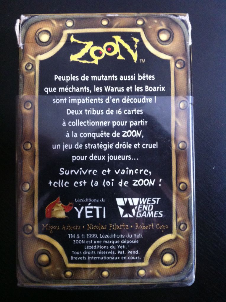 Zoon : Warus & Boarix  (2) board game collectible [Barcode 3760017660037] - Main Image 2