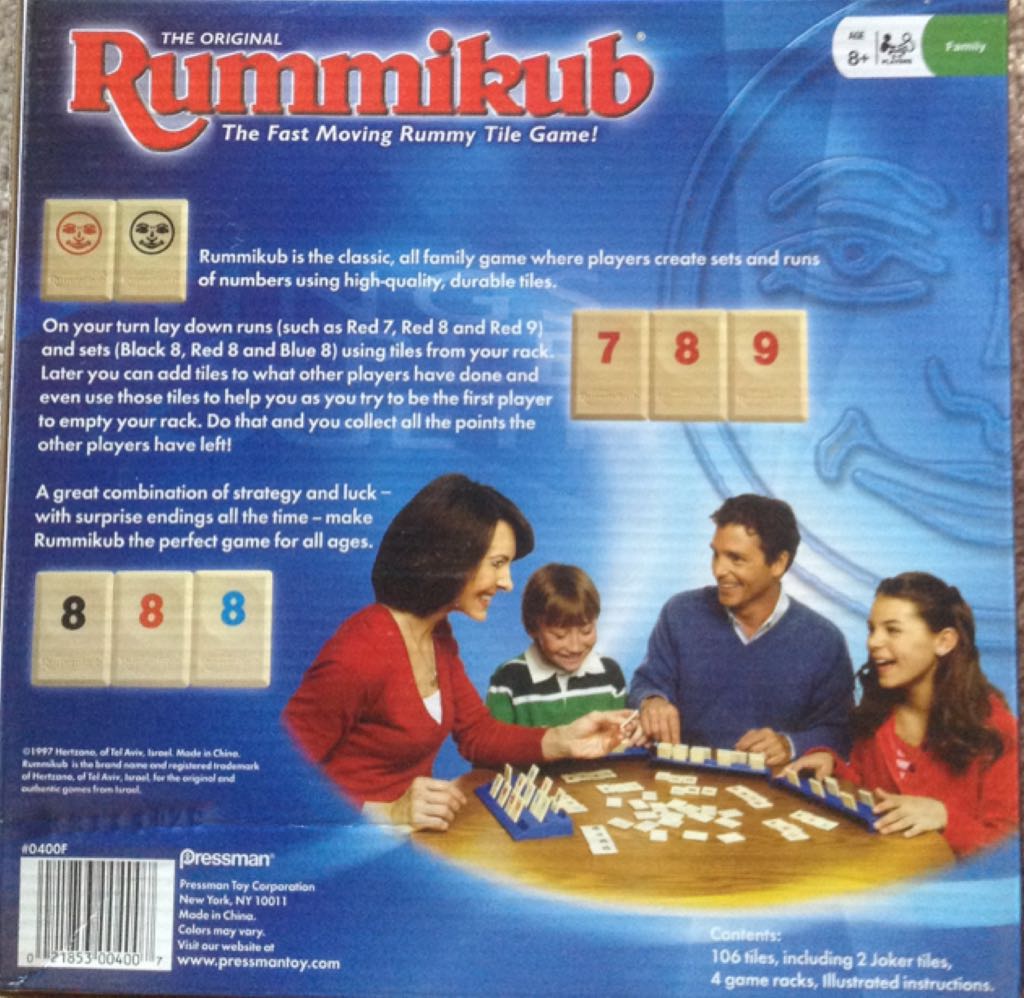 Rummikub (1997)  (2–4) board game collectible [Barcode 021853004007] - Main Image 2