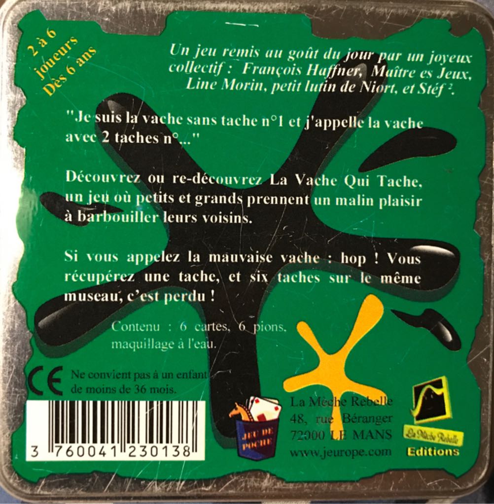 La vache qui tache !  (2 - 6) board game collectible [Barcode 3760041230138] - Main Image 2