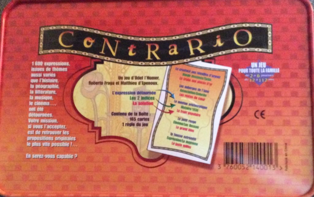 Contrario  (2-6) board game collectible [Barcode 3760052140013] - Main Image 2