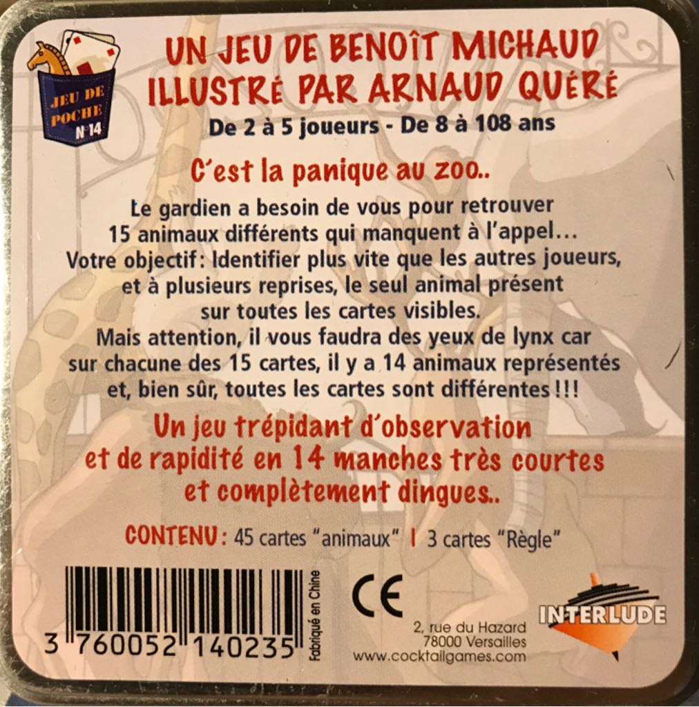 Panicozoo  (2 - 5) board game collectible [Barcode 3760052140235] - Main Image 2