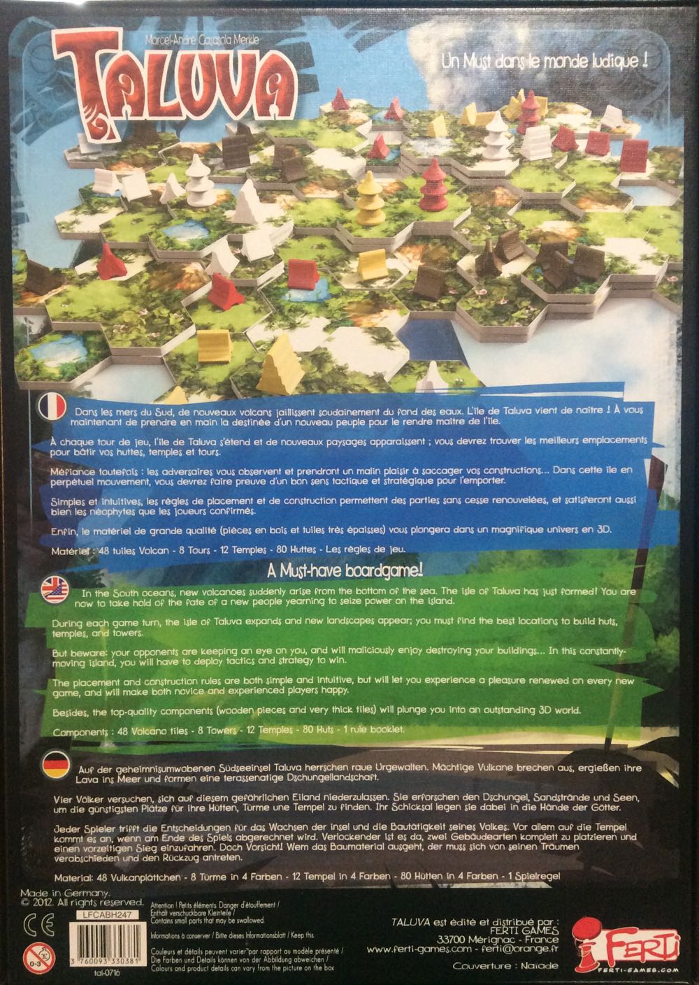 Taluva  (2-4) board game collectible [Barcode 3760093330381] - Main Image 3