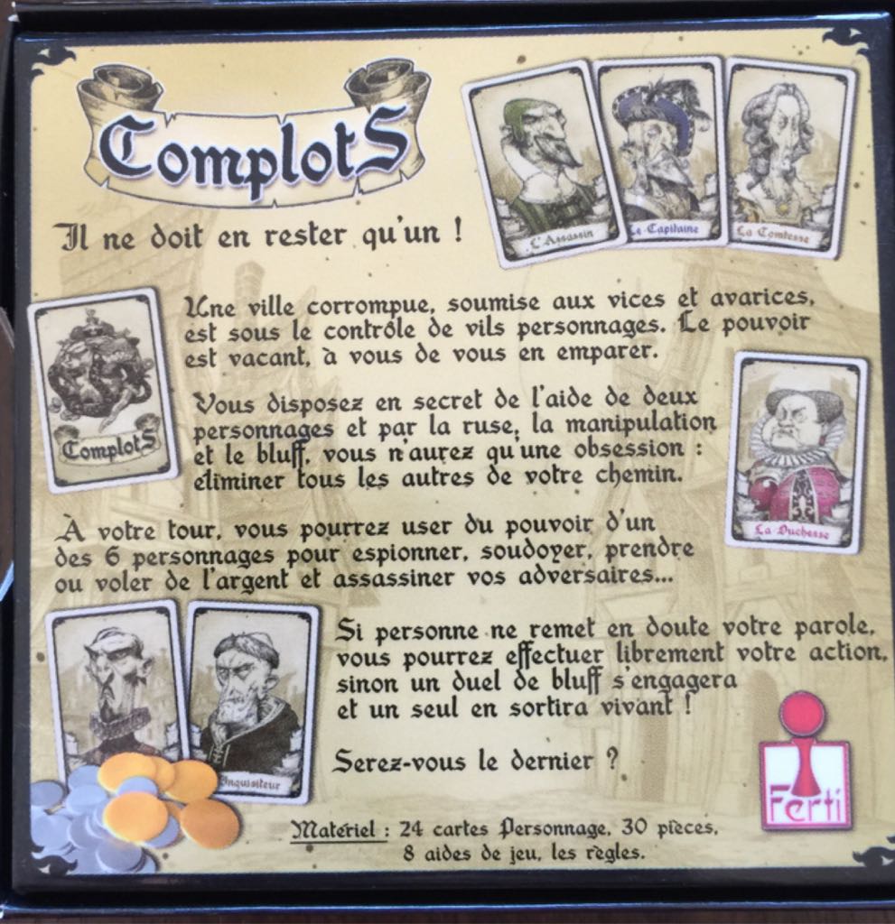 Complots   (2-8) board game collectible [Barcode 3760093330497] - Main Image 2