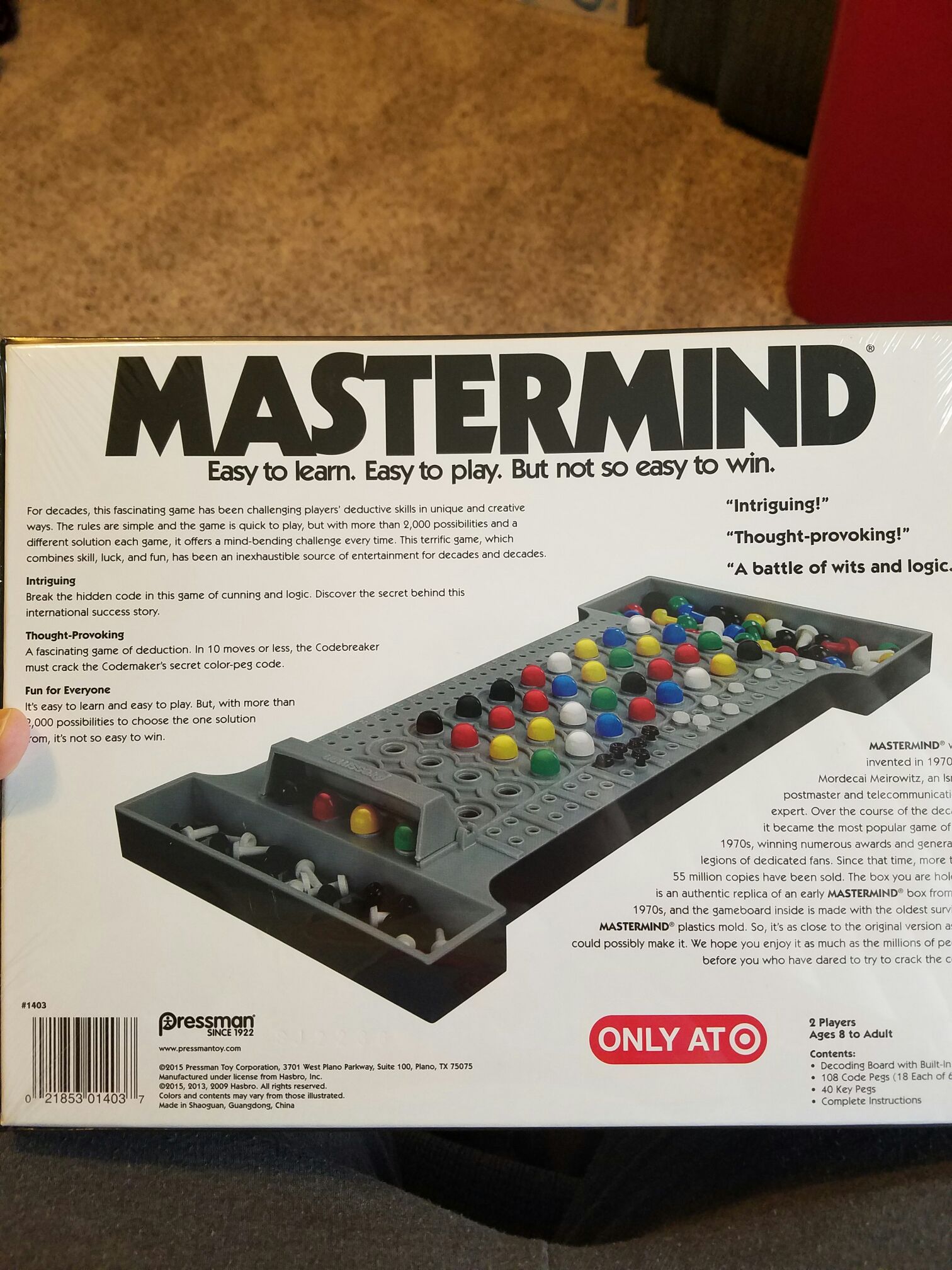 Mastermind  (2) board game collectible [Barcode 021853014037] - Main Image 2