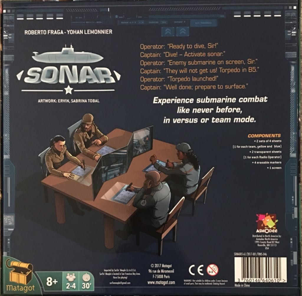 Sonar  (4) board game collectible [Barcode 3760146640610] - Main Image 2