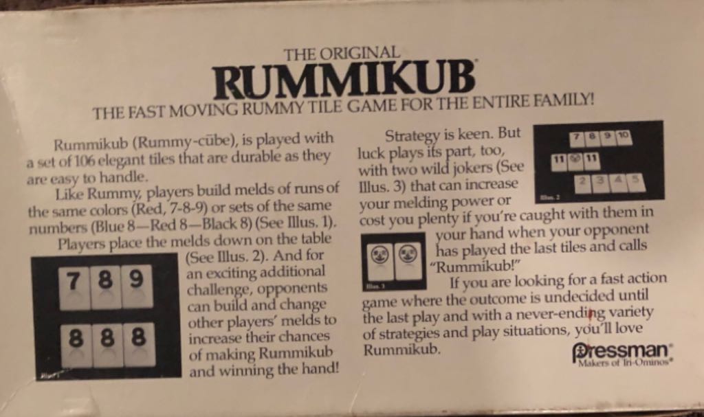 Original Rummikub  (2-4) board game collectible [Barcode 021853014082] - Main Image 2