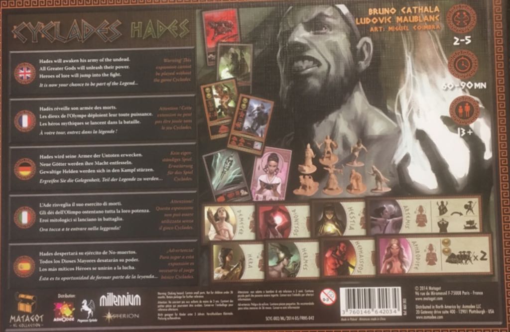 Cyclades Hades Board Game  (2 to 5) board game collectible [Barcode 3760146642034] - Main Image 2