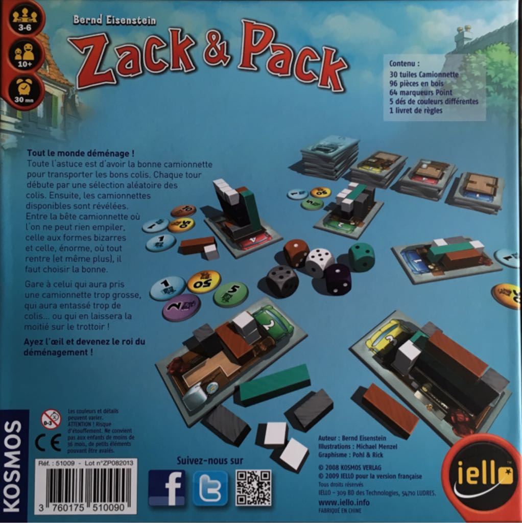 Zack & Pack  (3-6) board game collectible [Barcode 3760175510090] - Main Image 2