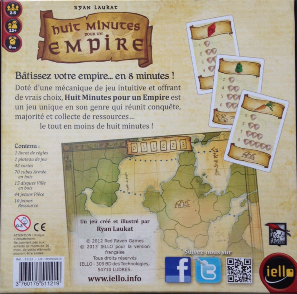 Huit Minutes Pour Un Empire  (2-5) board game collectible [Barcode 3760175511219] - Main Image 2
