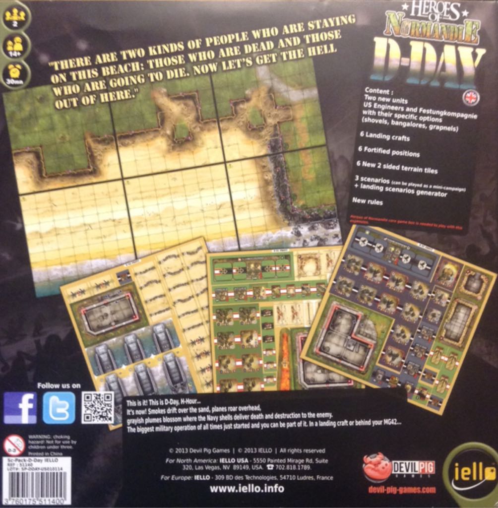 Heroes of Normandie: D-DAY Scenario Pack   (2) board game collectible [Barcode 3760175511400] - Main Image 2
