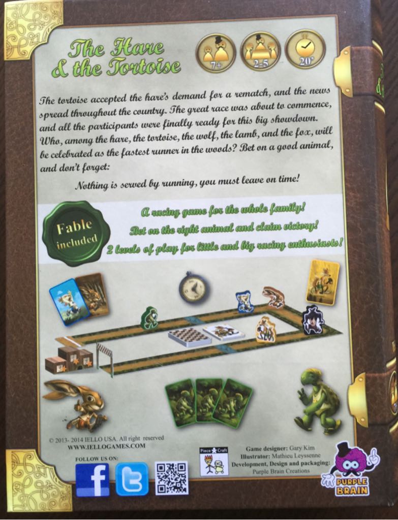 The Hare & The Tortoise Game  (3-5) board game collectible [Barcode 3760175511592] - Main Image 2