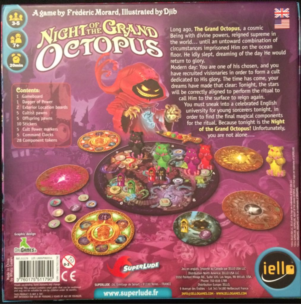 Night Of The Grand Octopus  (3-5) board game collectible [Barcode 3760175511790] - Main Image 2