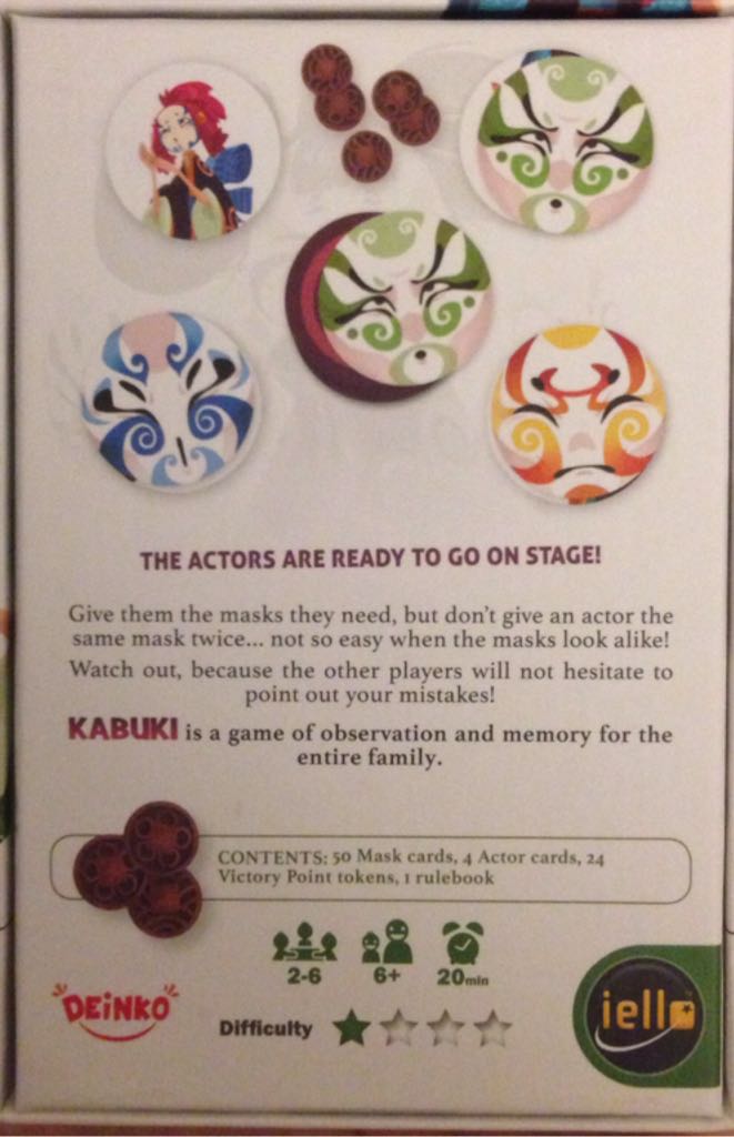 Kabuki  (2-6) board game collectible [Barcode 3760175512551] - Main Image 2