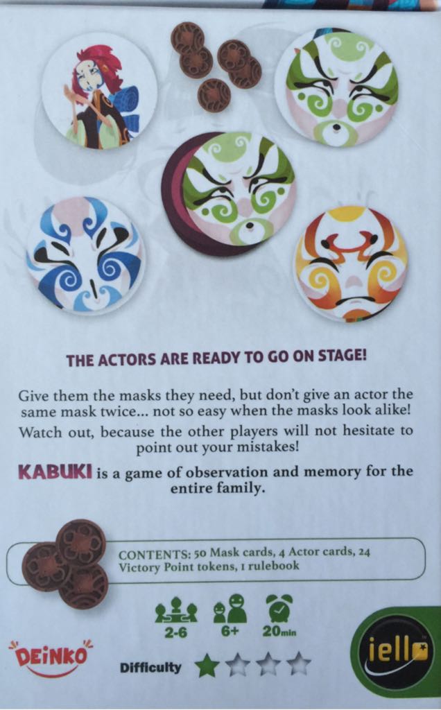 KABUKI  (2-6) board game collectible [Barcode 3760175512568] - Main Image 2