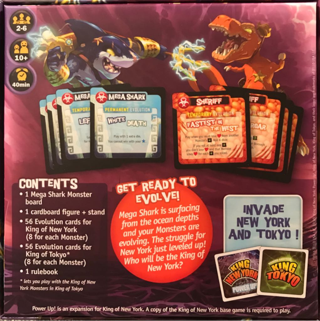 King of New York: Power Up!  (2-6) board game collectible [Barcode 3760175512902] - Main Image 2