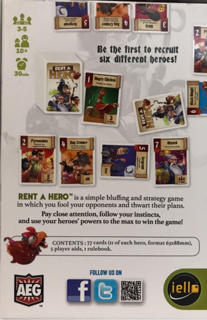 Rent-A-Hero  (3-5) board game collectible [Barcode 3760175513084] - Main Image 2